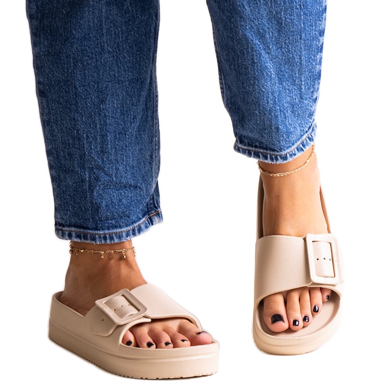 Béžové žabky Big Star NN274A666 801 béžový