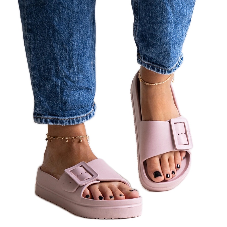 Růžové žabky Big Star NN274A663 růžový