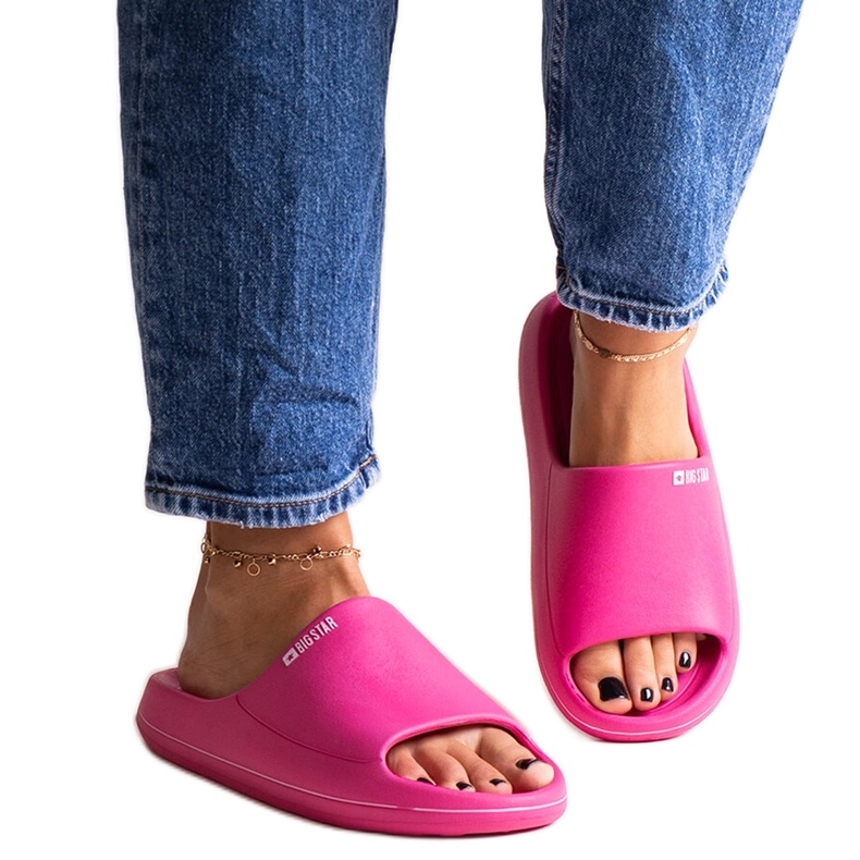 Tmavě růžové žabky Big Star NN274A041 růžový