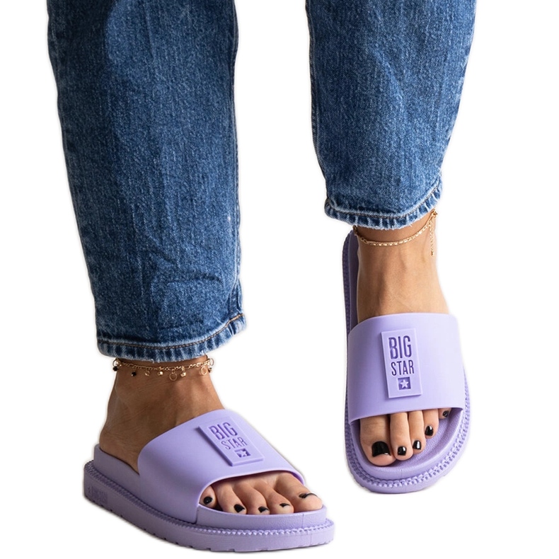 Fialové žabky Big Star LL274426 fialový