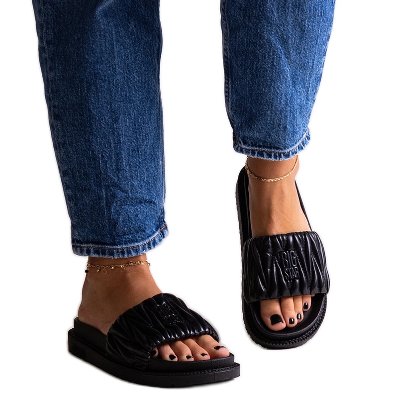 Černé klopy s volánky Big Star NN274A745 černá