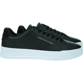 Tommy Hilfiger Court Kožené boty FM0FM04971 Bds černý