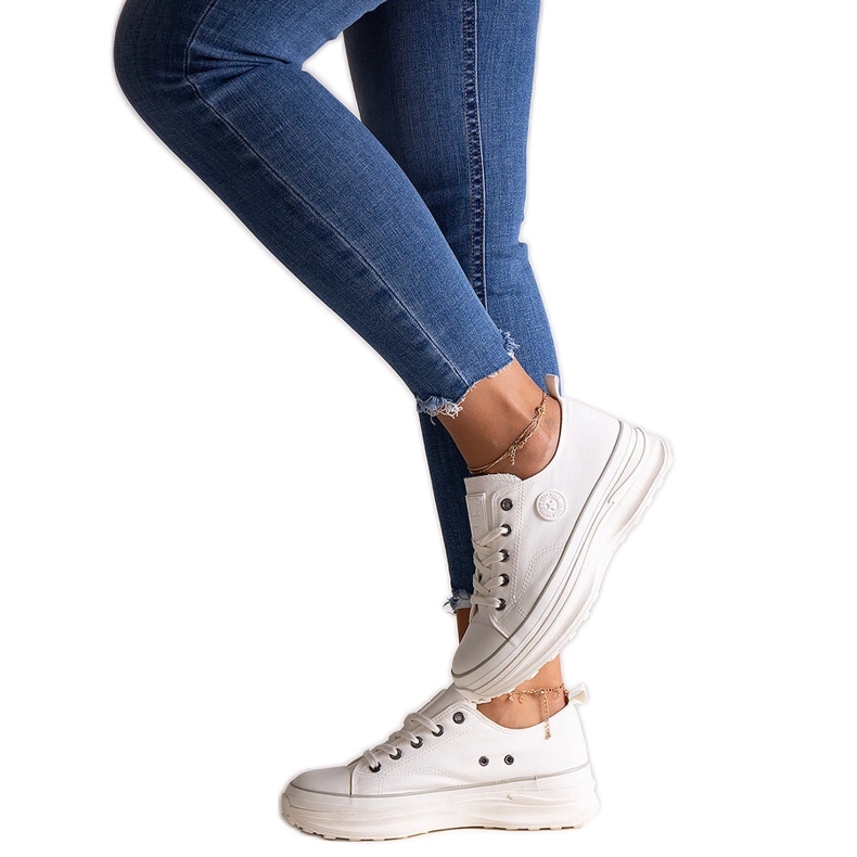 Masivní bílé tenisky Big Star NN274126 bílý