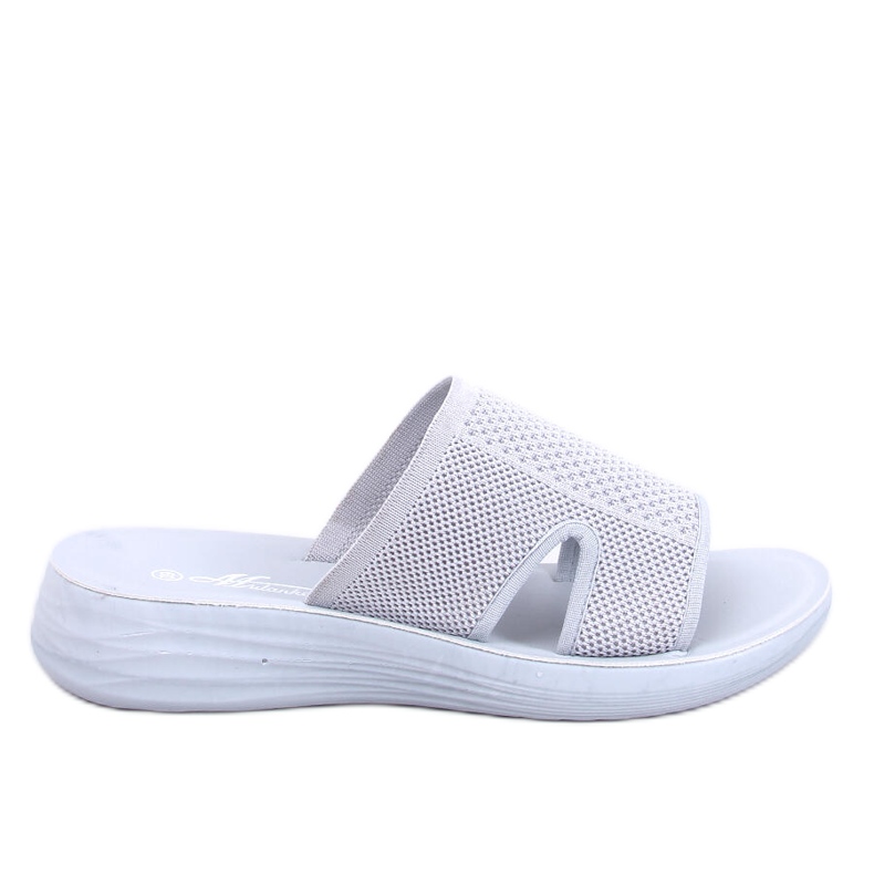 Měkké prolamované pantofle Herves Grey šedá Měkké prolamované pantofle Herves Grey šedá