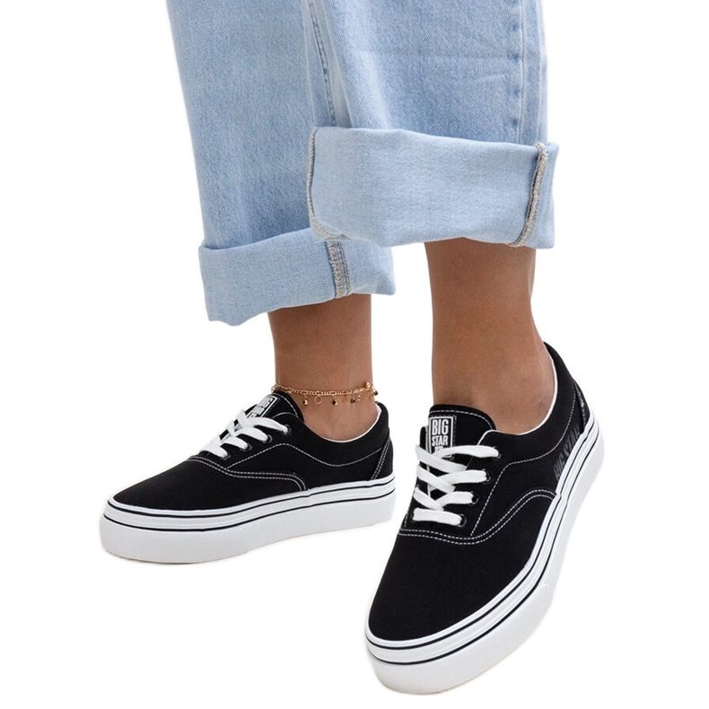 Černé tenisky Big Star LL274230 černá