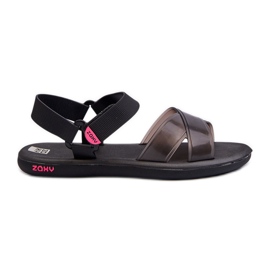 Vonné ploché sandály ZAXY JJ285011 Black černý