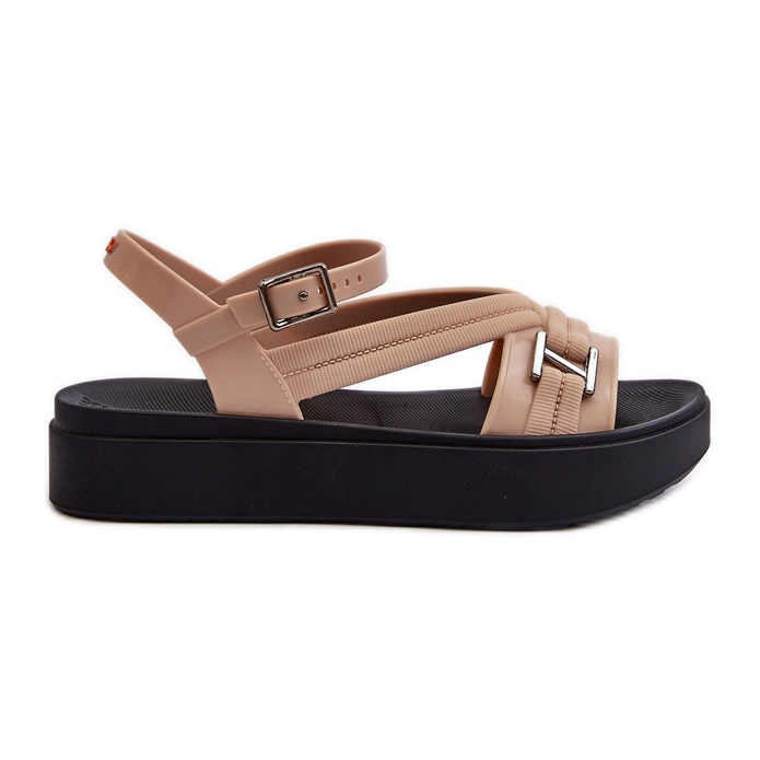 Voňavé dámské sandály na platformě ZAXY LL285063 Béžová béžový Voňavé dámské sandály na platformě ZAXY LL285063 Béžová béžový