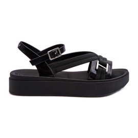 Voňavé dámské sandály na platformě ZAXY LL285064 Black černý