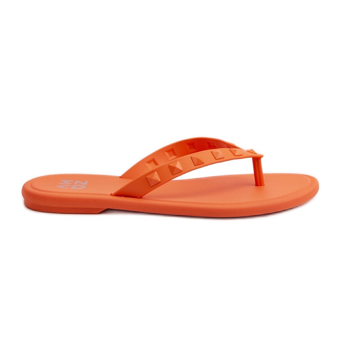 Dámské ploché flexibilní žabky ZAXY JJ285254 oranžové oranžový