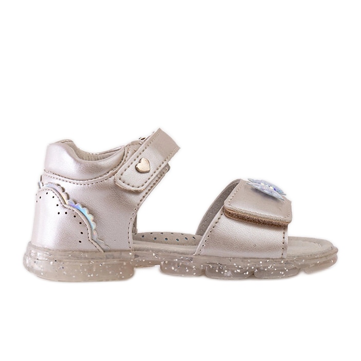 EVento Stříbrné dětské sandály značky Bousquet stříbrný EVento Stříbrné dětské sandály značky Bousquet stříbrný