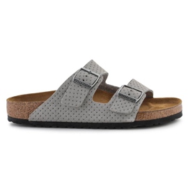 Žabky Birkenstock Arizona Bs W 1027019 šedá Žabky Birkenstock Arizona Bs W 1027019 šedá