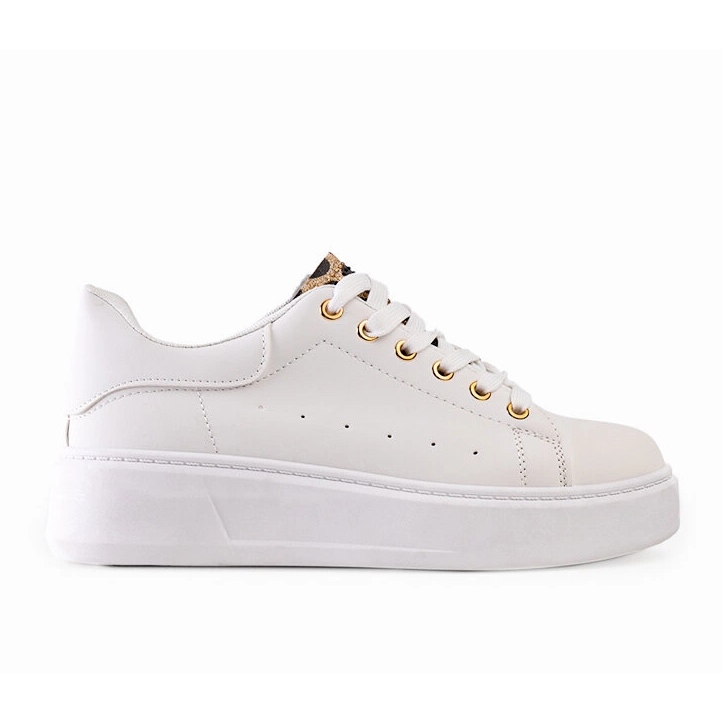 Bílé tenisky s poutavým zdobením Asmait bílý