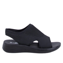 Měkké prolamované sandály Aldos Black černý