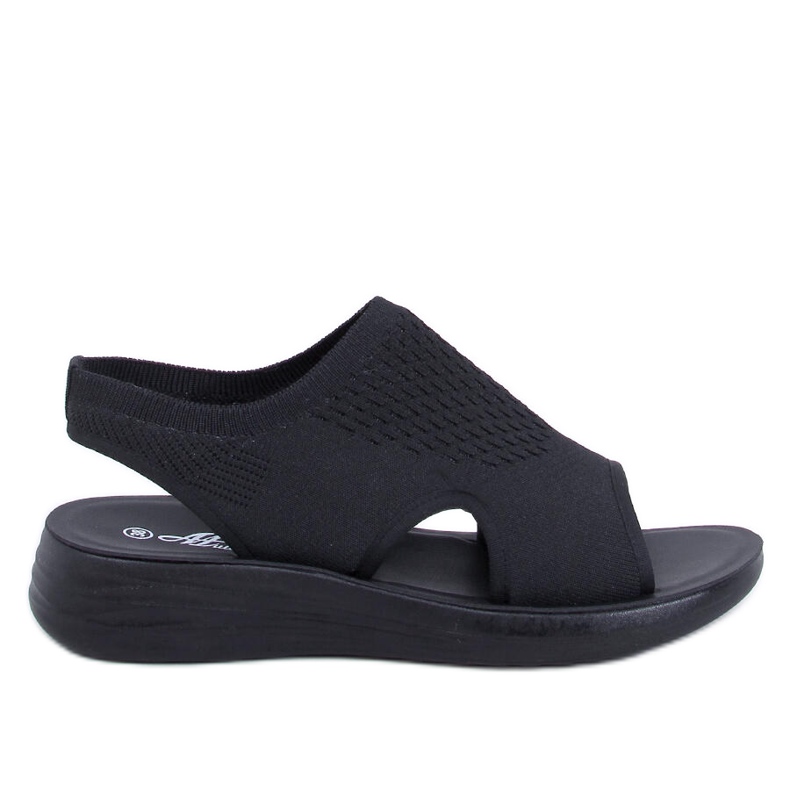 Měkké prolamované sandály Aldos Black černá