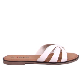 Jemné dámské pantofle značky Fabrices Beige béžový