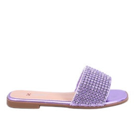 Kamínkové žabky Yanni Purple fialový Kamínkové žabky Yanni Purple fialový