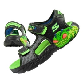 Sandály Skechers 400614L/BKLM zelený