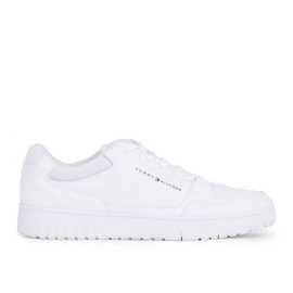 Boty Tommy Hilfiger Basket Core Leather M FM0FM05040YBS bílý
