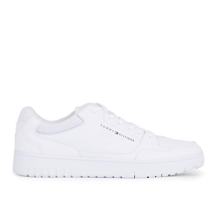 Boty Tommy Hilfiger Basket Core Leather M FM0FM05040YBS bílý