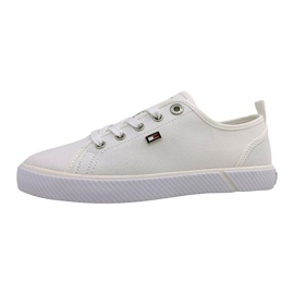 Tommy Hilfiger Vulc Canvas Sneaker W FW0FW08063YBS bílý Tommy Hilfiger Vulc Canvas Sneaker W FW0FW08063YBS bílý