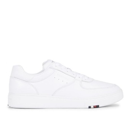 Boty Tommy Hilfiger Modern Cup Corporate Lth M FM0FM04941YBS bílý