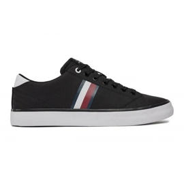 Boty Tommy Hilfiger Hi Vulc Low Stripes Mesh M FM0FM04946BDS černý