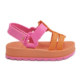 Dětské vonné sandály na suchý zip ZAXY LL385026 Orange pomerančový