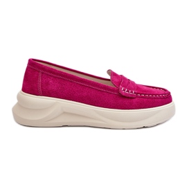 Semišové dámské mokasíny Fuchsia Filidia růžový Semišové dámské mokasíny Fuchsia Filidia růžový
