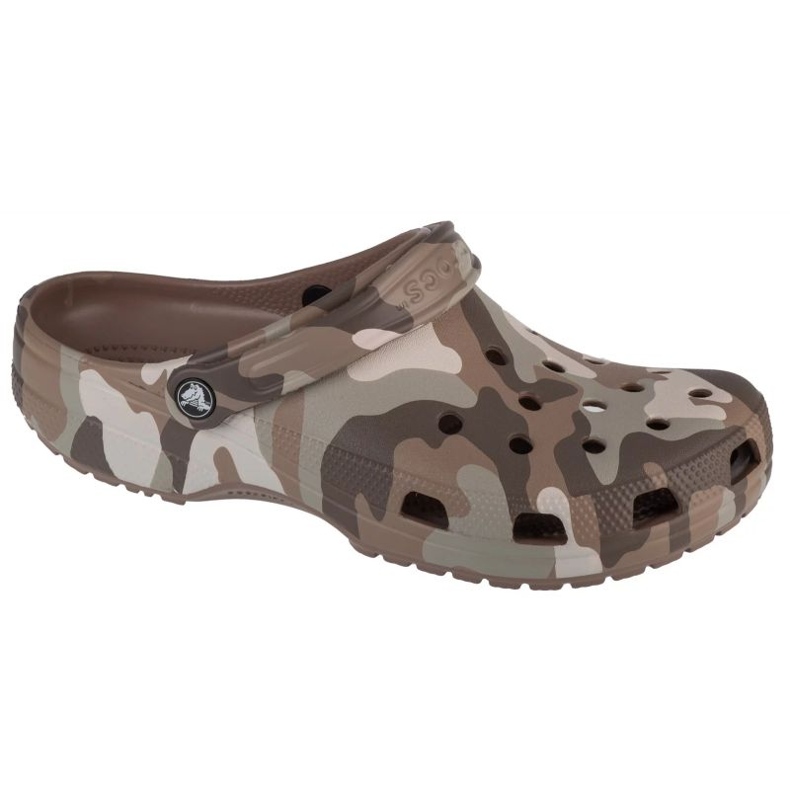 Crocs Classic Printed Camo Clog M 206454-2ZJ žabky hnědý