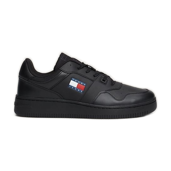 Boty Tommy Hilfiger Retro Basket Ess EM0EM01395BDS černá
