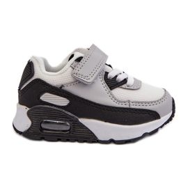 Dětské tenisky na suchý zip Grey Krissandra šedá