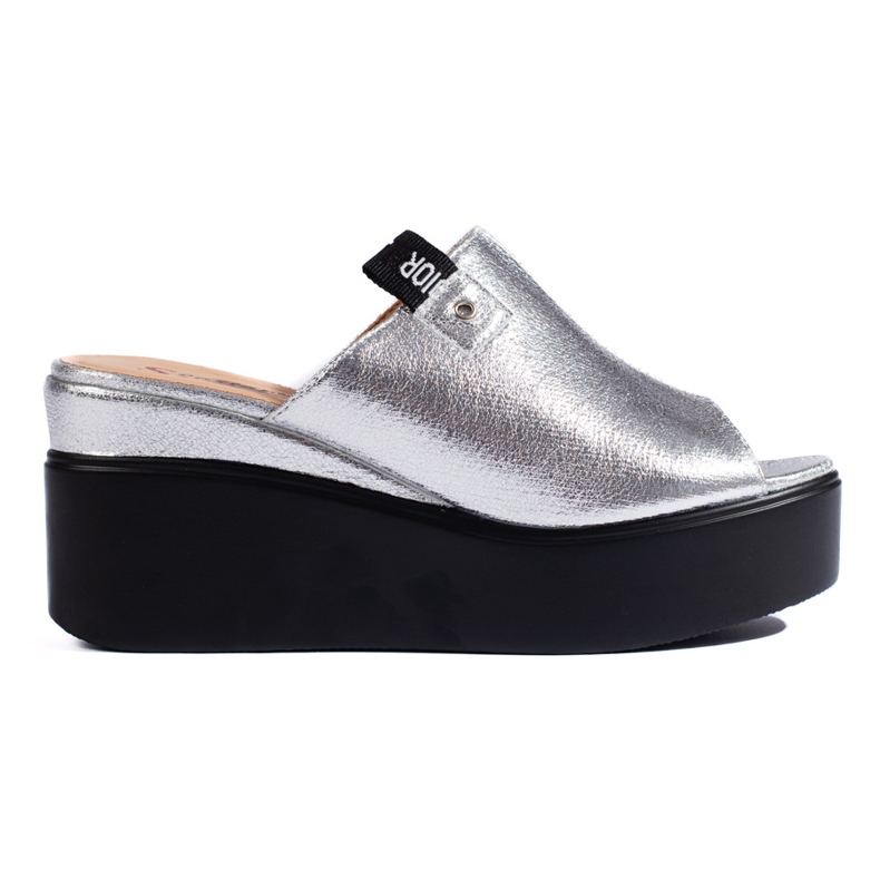 Stříbrné podpatky na klínku stříbrný