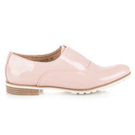 Vices Lakované brogues růžový