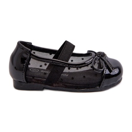 Dětské balerínky s mašlí, Black Jellema černý