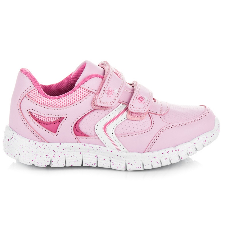 American Club Růžové boty se suchým zipem růžový