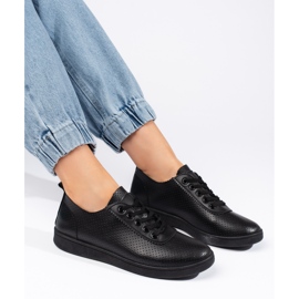 Seastar Dámské černé boty na šněrování černý