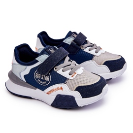 Dětská tenisky paměťová pěna Big Star LL374225 Navy Blue modrý Dětská tenisky paměťová pěna Big Star LL374225 Navy Blue modrý