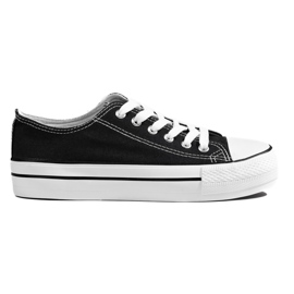 Klasické dámské černé tenisky černý