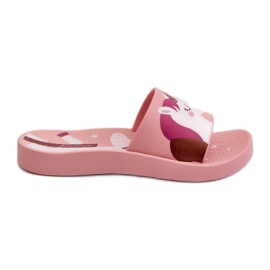 Dívčí žabky s jednorožcem 83474 Ipanema Urban V Slide Kids Pink růžový