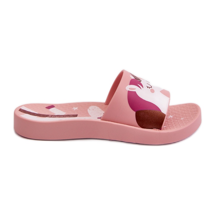 Dívčí žabky s jednorožcem 83474 Ipanema Urban V Slide Kids Pink růžový