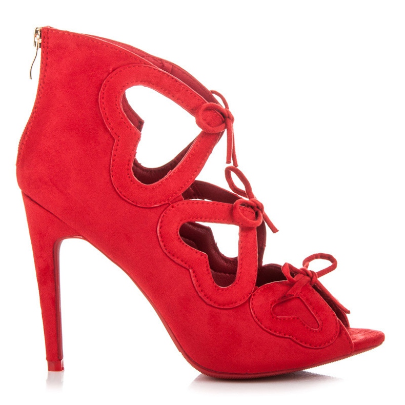 Vices Dámské sandály na šněrování červené Vices Dámské sandály na šněrování červené