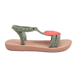 Dětské sandály se srdcem 81997 Ipanema My First Baby Green zelený
