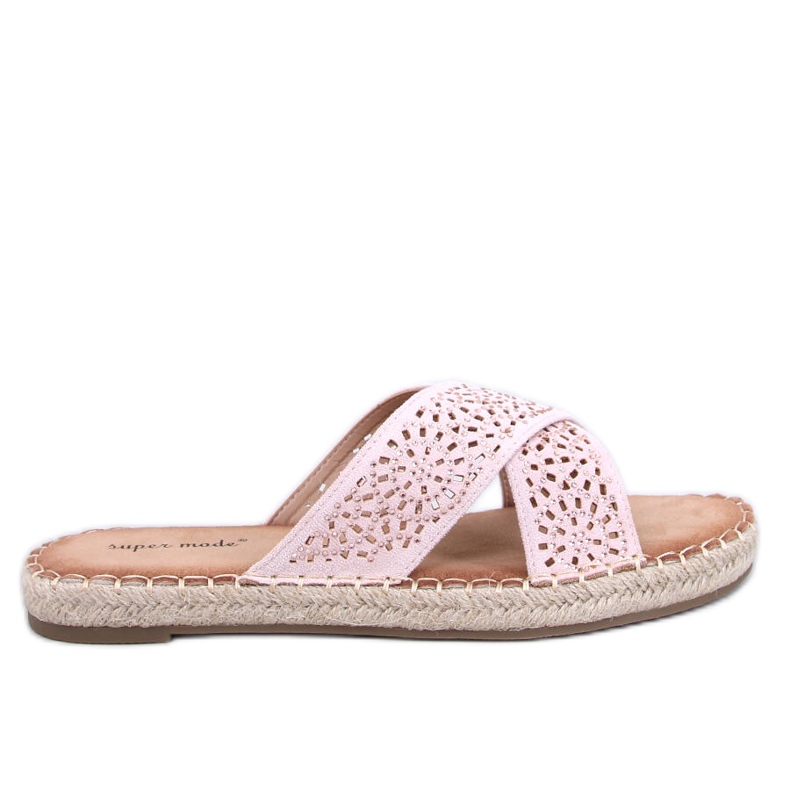 Dámské espadrilkové žabky Bakou Pink růžový Dámské espadrilkové žabky Bakou Pink růžový
