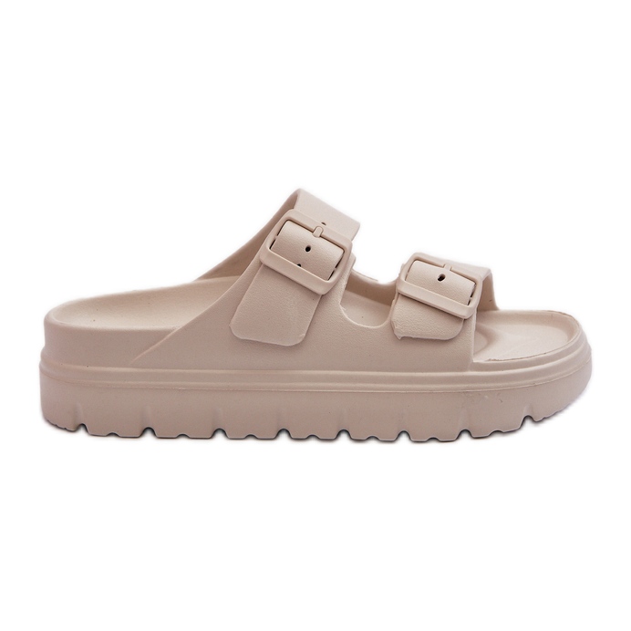 EVento Dámské béžové pěnové žabky Melorea na platformě béžový EVento Dámské béžové pěnové žabky Melorea na platformě béžový