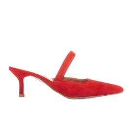 Marco Shoes Emilianovy žabky červené Marco Shoes Emilianovy žabky červené