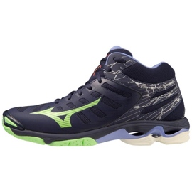 Volejbalové boty Mizuno Wave Voltage Mid V1GA216511 modrý Volejbalové boty Mizuno Wave Voltage Mid V1GA216511 modrý