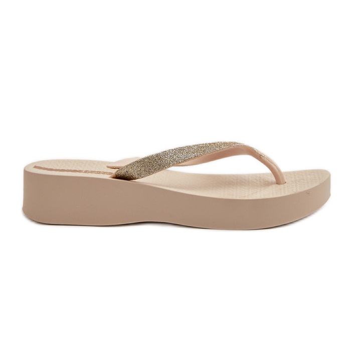 Dámské žabky s třpytivým páskem 83386 Ipanema Mesh Chic Plat Fem Béžová béžový Dámské žabky s třpytivým páskem 83386 Ipanema Mesh Chic Plat Fem Béžová béžový