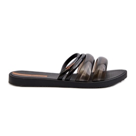 Dámské ploché gumové žabky 26727 Ipanema Puffer Tiras Fem Black černý