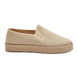 News Dámské espadrilky na béžové platformě Naloenma béžový News Dámské espadrilky na béžové platformě Naloenma béžový