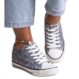 Černé lesklé vysoké tenisky Jadwa černý